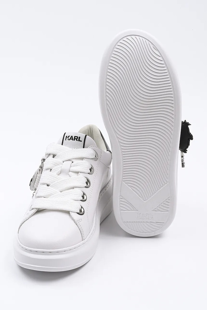 Kožené tenisky Karl Lagerfeld KAPRI KL62576T.011 bílá
