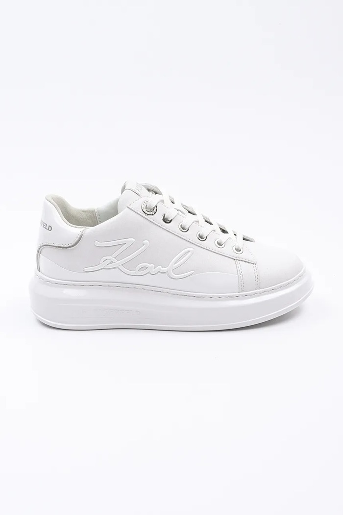 Karl Lagerfeld sneakers din piele KAPRI platformă alb KL62548F.01W