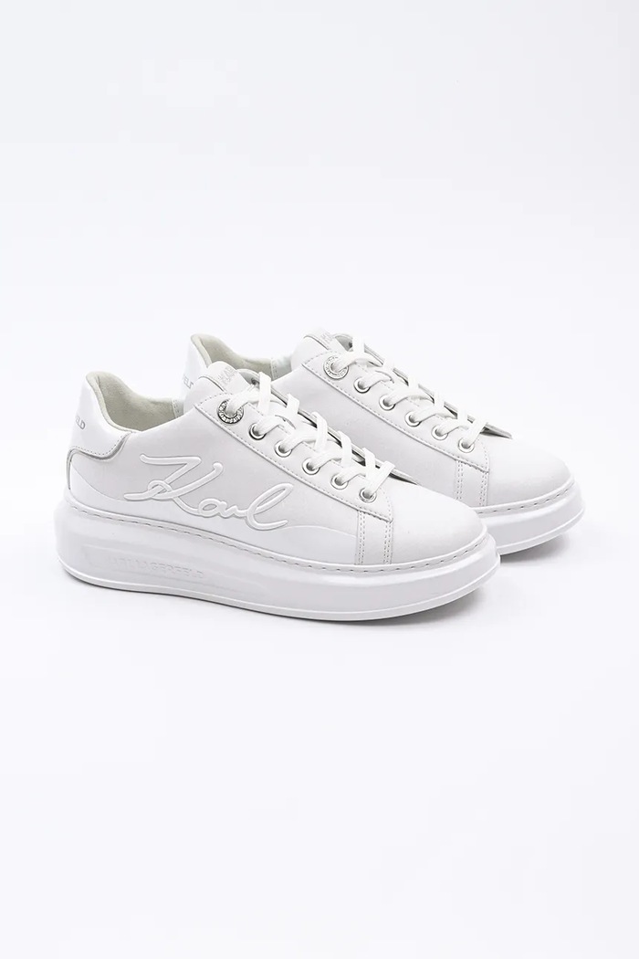 Karl Lagerfeld sneakers din piele KAPRI KL62548F.01W alb SS25