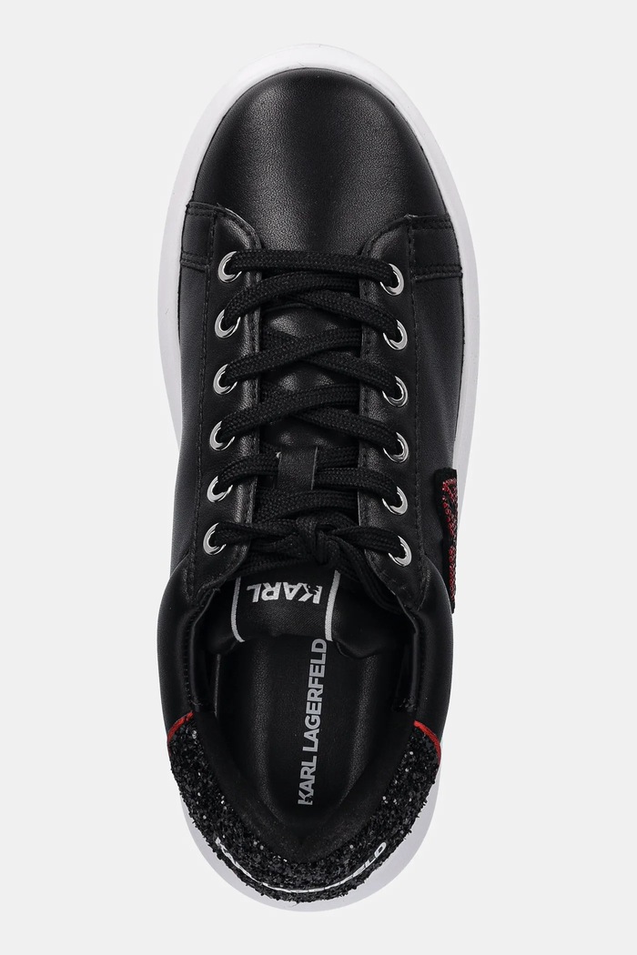 Кожаные кроссовки Karl Lagerfeld KAPRI чёрный KL62515V.000