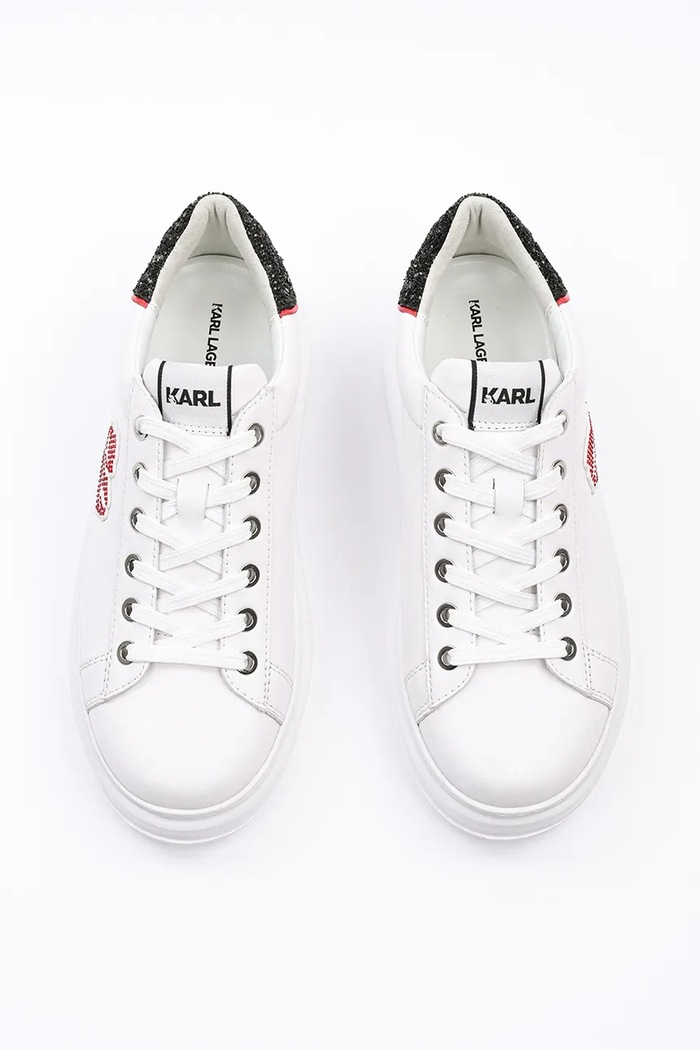 Karl Lagerfeld sneakersy skórzane KAPRI biały KL62515V.011