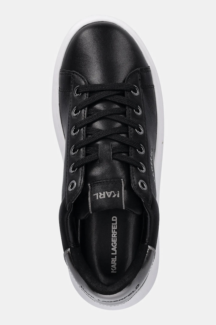Karl Lagerfeld sneakersy skórzane KAPRI czarny KL62538K.00S