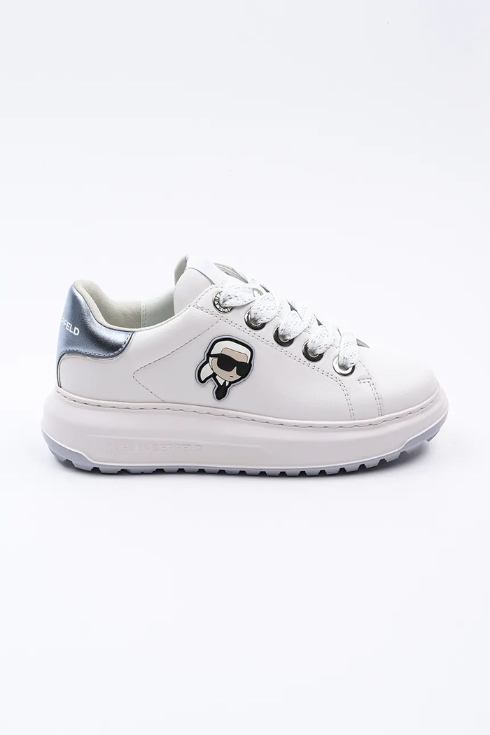 Karl Lagerfeld sneakersy skórzane KAPRI LUG platforma biały KL67530.01B