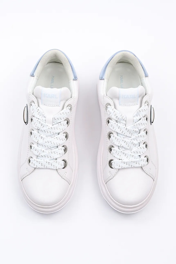 Obuwie Karl Lagerfeld sneakersy skórzane KAPRI LUG KL67530.01B biały