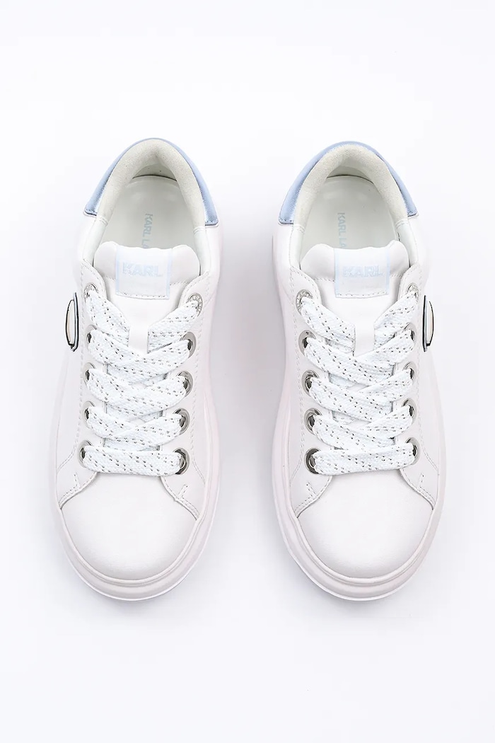 Obuwie Karl Lagerfeld sneakersy skórzane KAPRI LUG KL67530.01B biały