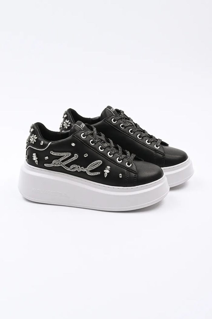 Kožené tenisky Karl Lagerfeld ANAKAPRI KL63525.00S černá SS25