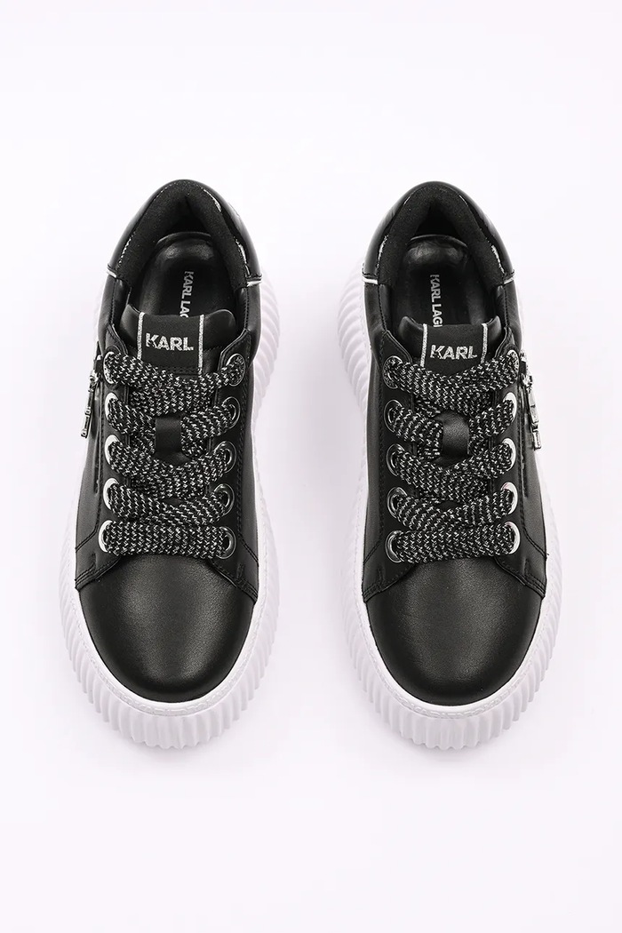 Obuwie Karl Lagerfeld sneakersy skórzane KREEPER LO KL42376A.000 czarny