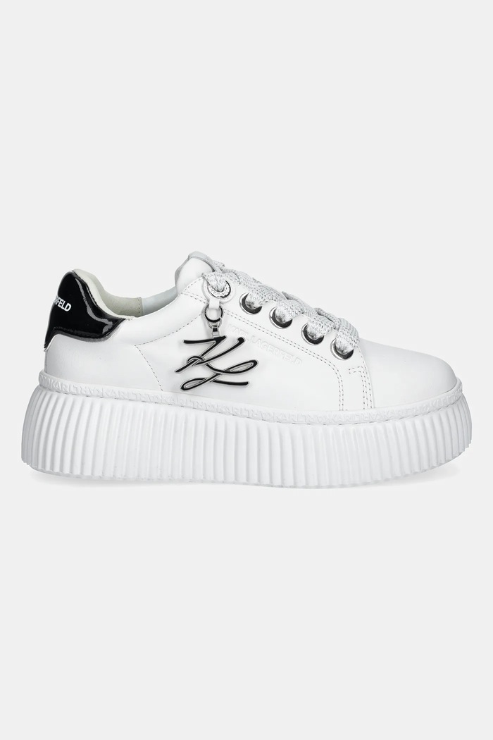 Karl Lagerfeld sneakers din piele KREEPER LO KL42376A.011 alb SS25
