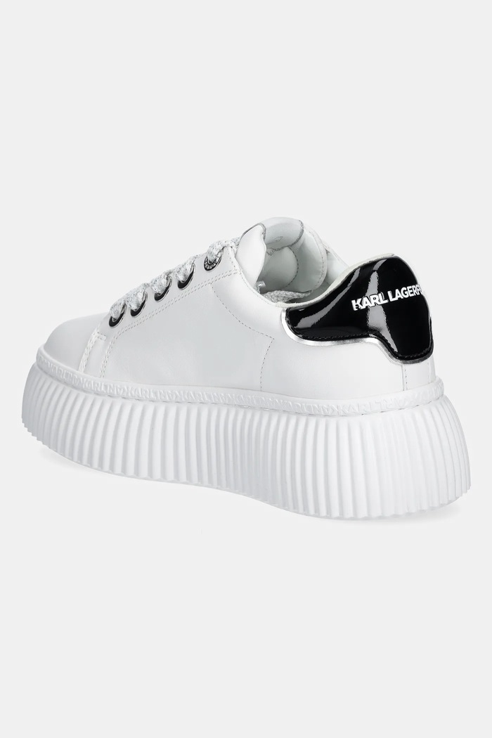 Încălțăminte Karl Lagerfeld sneakers din piele KREEPER LO KL42376A.011 alb