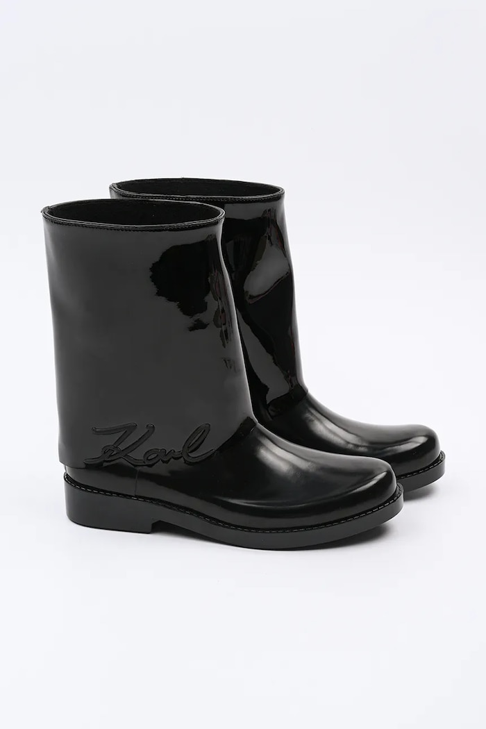Gumene čizme Karl Lagerfeld KALOSH KL47064S.V00 crna SS25