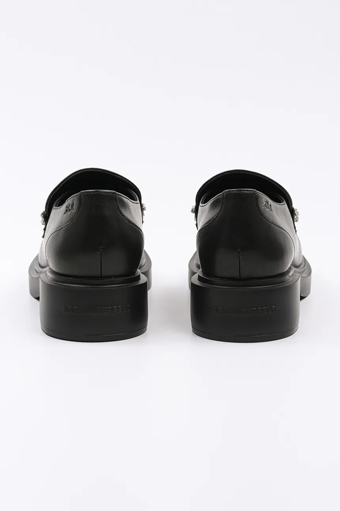 Obuwie Karl Lagerfeld mokasyny skórzane MACIE KL41215.00S czarny