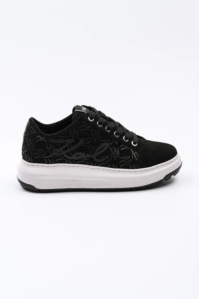 Karl Lagerfeld sneakersy KAPRI LUG tekstylny czarny KL67512F.500
