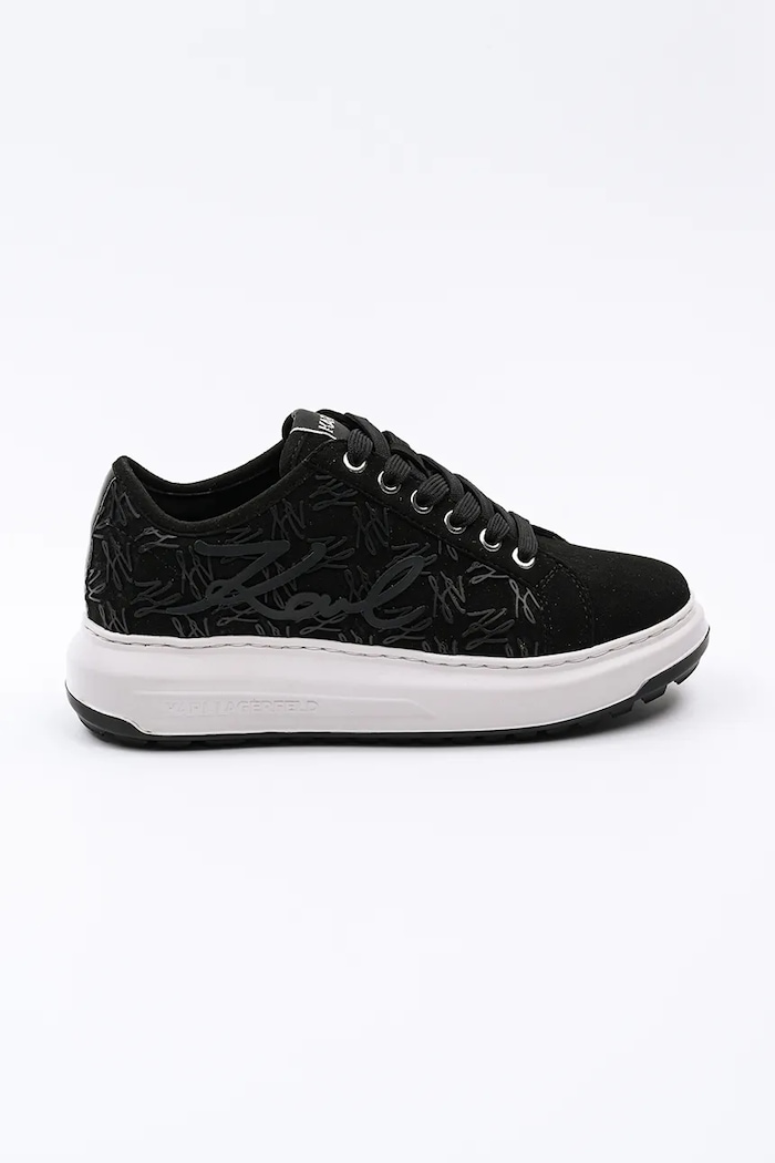 Karl Lagerfeld sneakersy KAPRI LUG tekstylny czarny KL67512F.500
