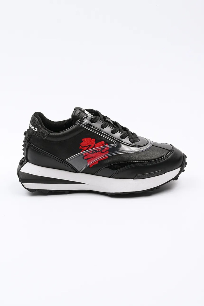Karl Lagerfeld sneakersy ZONE skóra zamszowa czarny KL62915V.30D