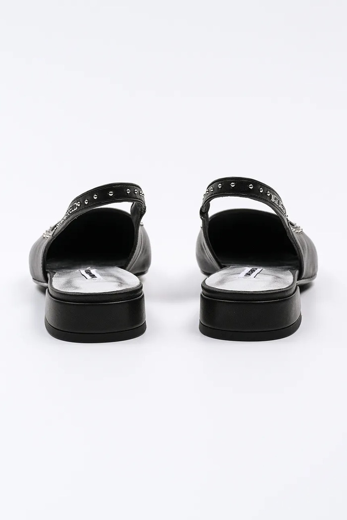 Obuwie Karl Lagerfeld baleriny skórzane KERRIE KL40151.000 czarny