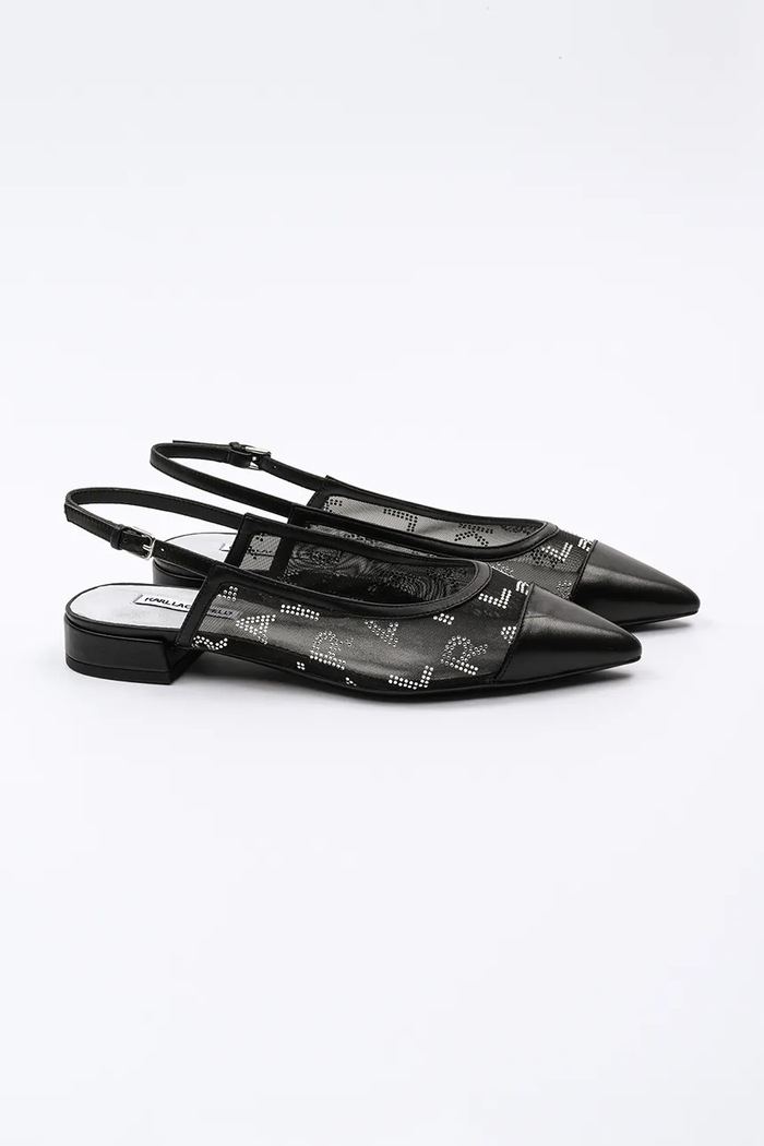 Karl Lagerfeld baleriny KERRIE KL40153.M0S czarny SS25