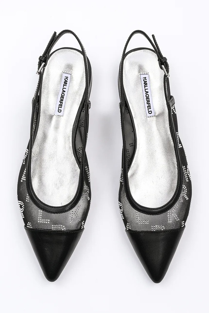 Karl Lagerfeld baleriny KERRIE czarny KL40153.M0S