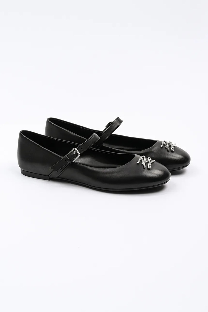 Karl Lagerfeld balerini de piele KARO KL40121S.000 negru SS25