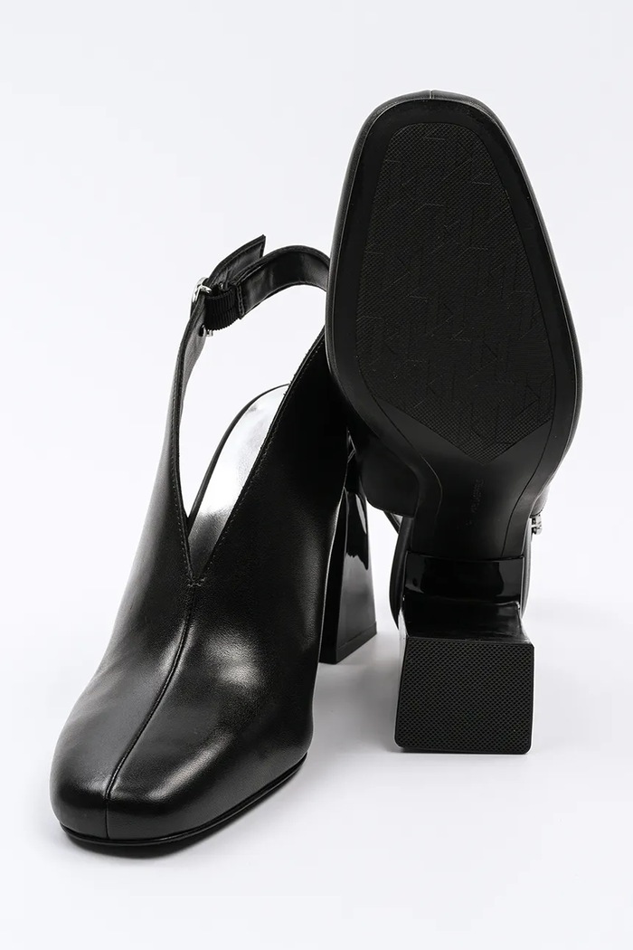 Karl Lagerfeld czółenka skórzane ASTRA NOVA KL33105.000 czarny