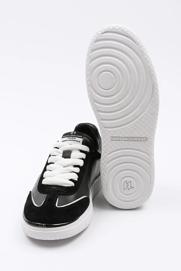 Δερμάτινα sneakers Karl Lagerfeld ATLAS μαύρο KL63822.300