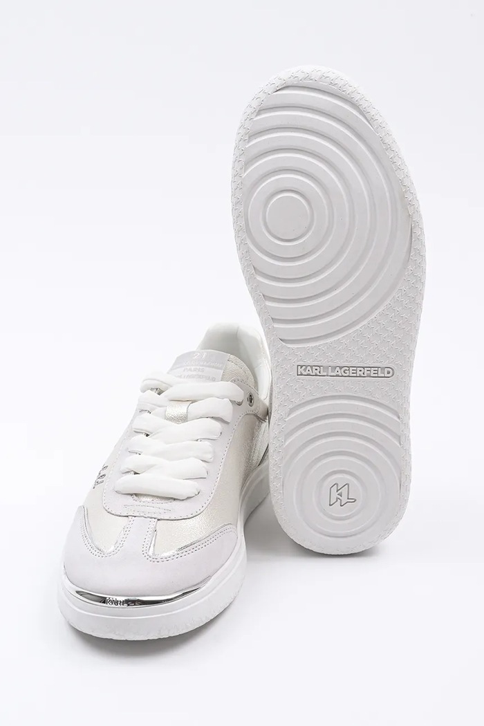 Karl Lagerfeld sneakers din piele ATLAS alb KL63822.311