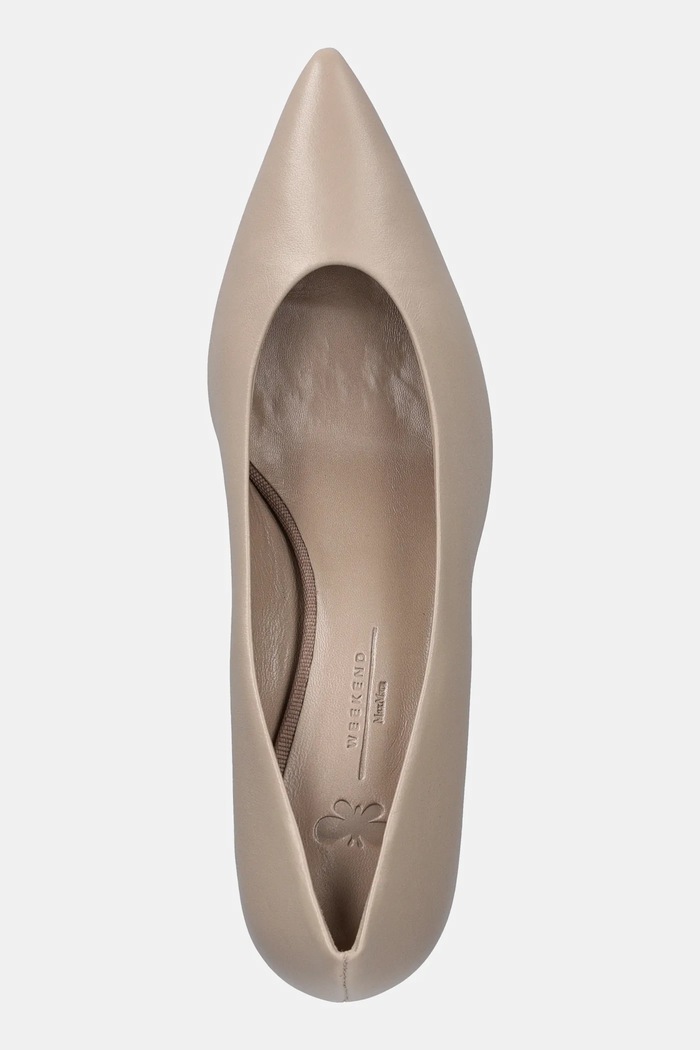 Кожаные туфли Weekend Max Mara RENZA бежевый 2515521054600.SAND