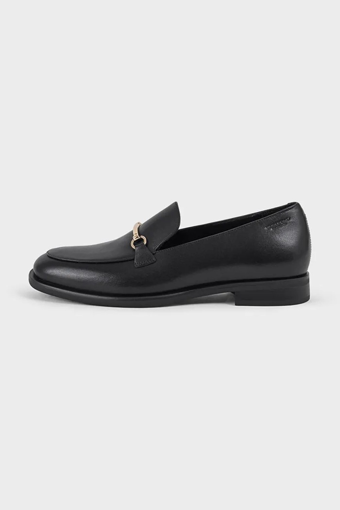 Vagabond Shoemakers mokasyny skórzane HEIDI płaski czarny 5909.101.20