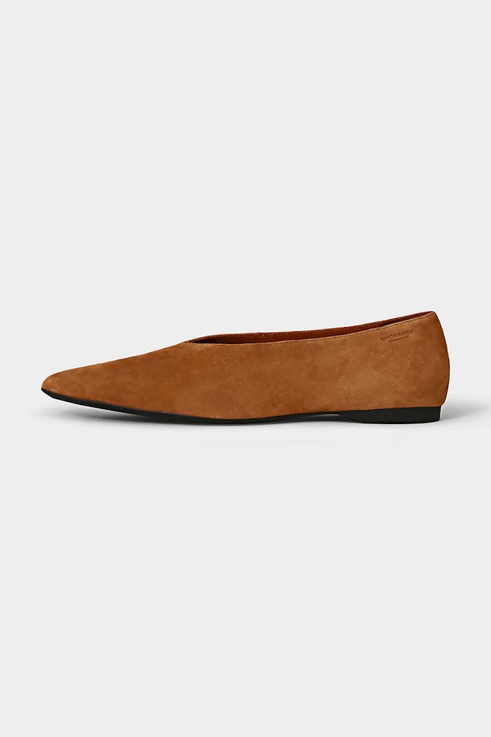 Vagabond Shoemakers velúr balerina HERMINE Planet friendly barna 5933.040.14