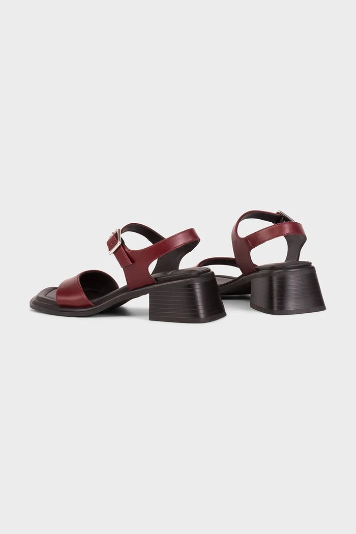 Boty Kožené sandály Vagabond Shoemakers INES 5911.001.38 burgundské
