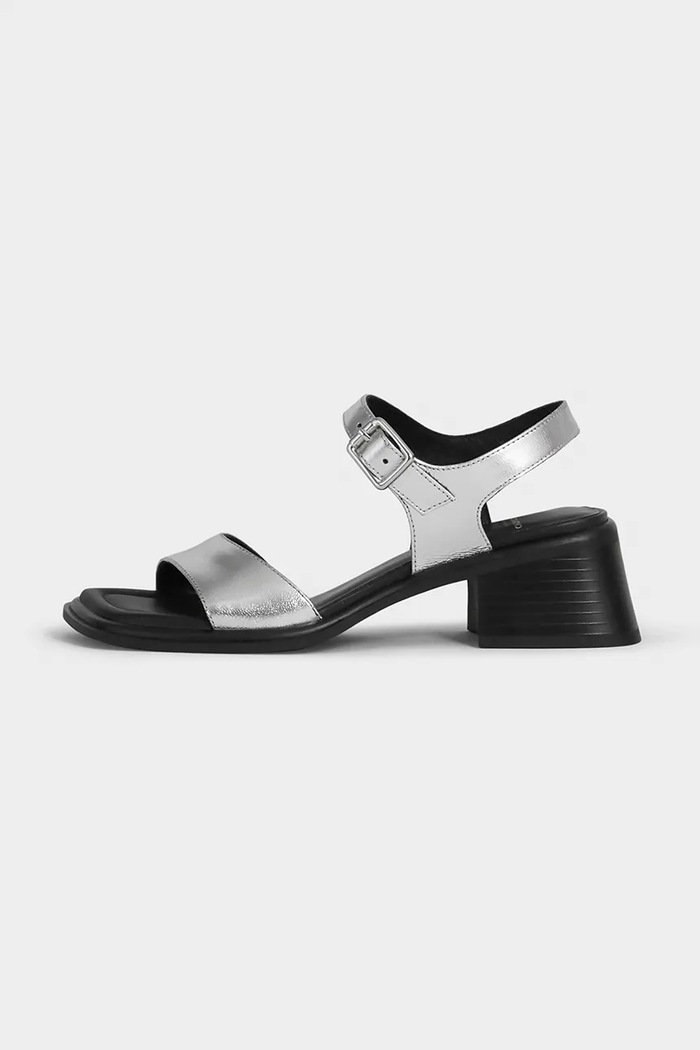 Δερμάτινα πέδιλα Vagabond Shoemakers INES 5-8 cm ασημί 5911.083.79