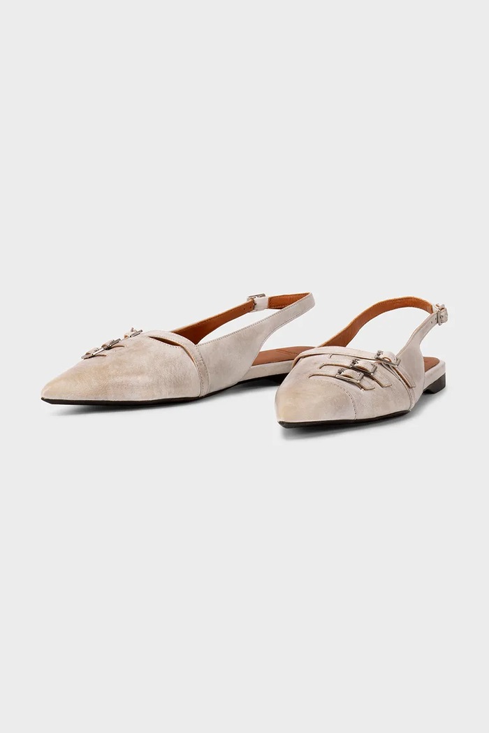 Vagabond Shoemakers baleriny skórzane HERMINE 5533.118.07 beżowy SS25