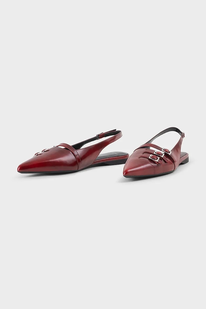 Vagabond Shoemakers baleriny skórzane HERMINE 5533.118.47 czerwony SS25