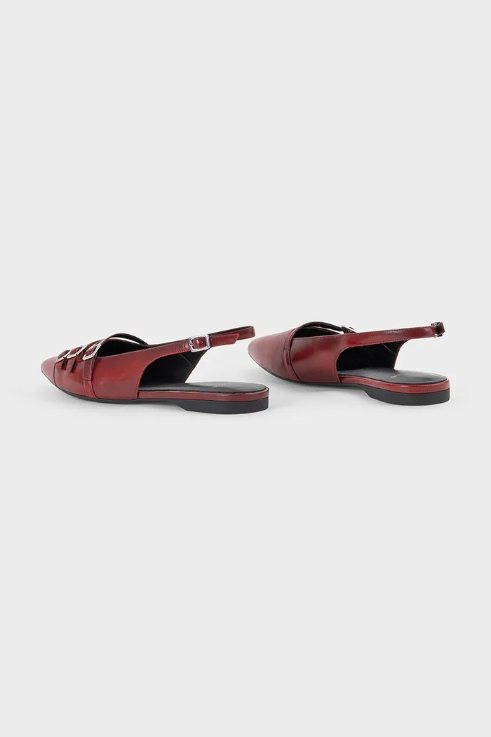 Obuwie Vagabond Shoemakers baleriny skórzane HERMINE 5533.118.47 czerwony