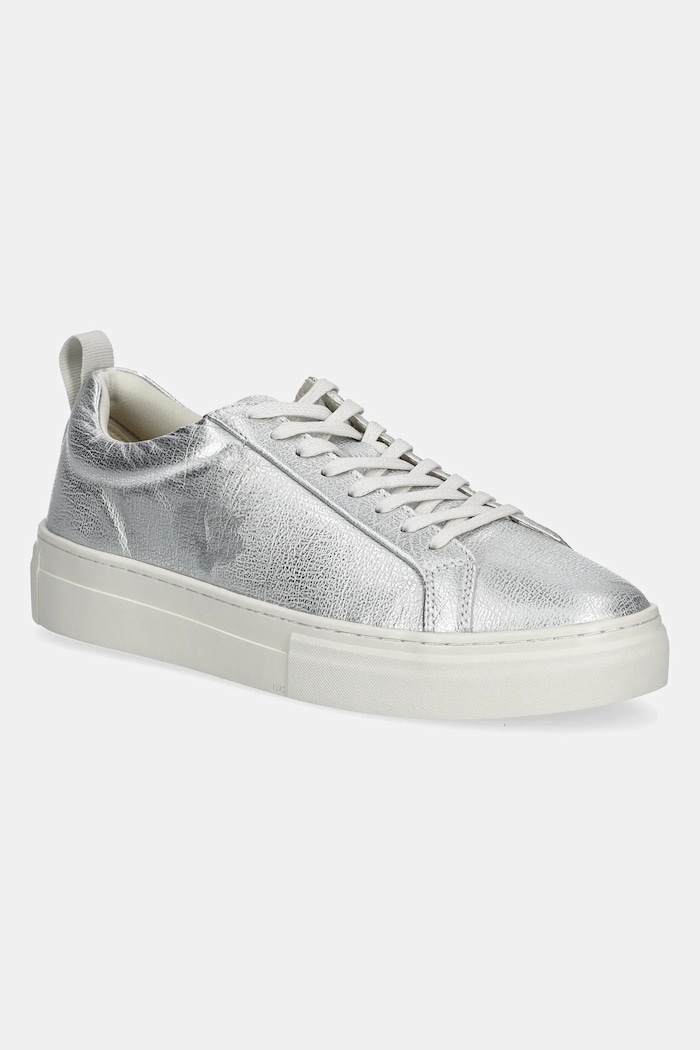 Vagabond Shoemakers sneakersy skórzane ZOE PLATFORM platforma srebrny 5927.183.79