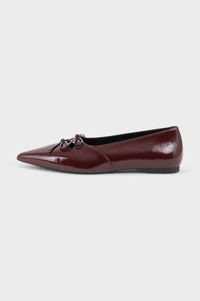 Kožené baleríny Vagabond Shoemakers HERMINE Planet friendly burgundské 5933.160.38