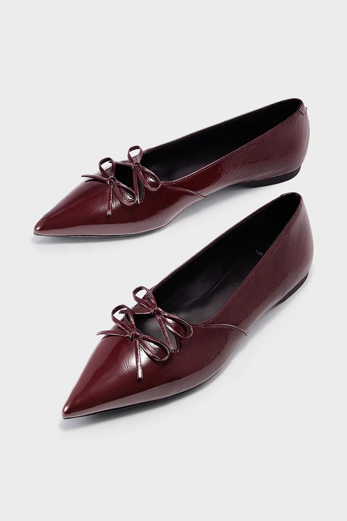 Kožené baleríny Vagabond Shoemakers HERMINE 5933.160.38 burgundské