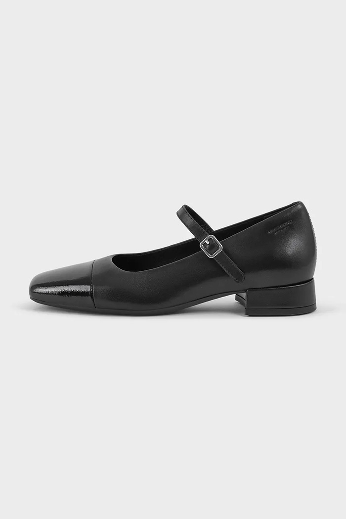 Кожени обувки с дебел ток Vagabond Shoemakers DEBBI гладка кожа черен 5918.002.92