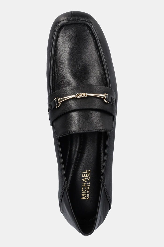 Kožené mokasíny MICHAEL Michael Kors Lena čierna 40R5LEFP1L.001