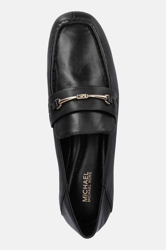 Kožené mokasíny MICHAEL Michael Kors Lena čierna 40R5LEFP1L.001