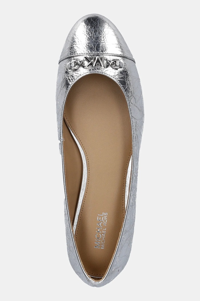 Baleríny MICHAEL Michael Kors Rebecca stříbrná 40R5REFP1M.040