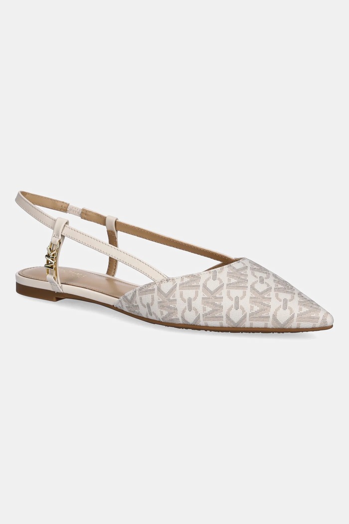 Baleríny MICHAEL Michael Kors Veronica imitace kůže béžová 40H3VRFP1B.150