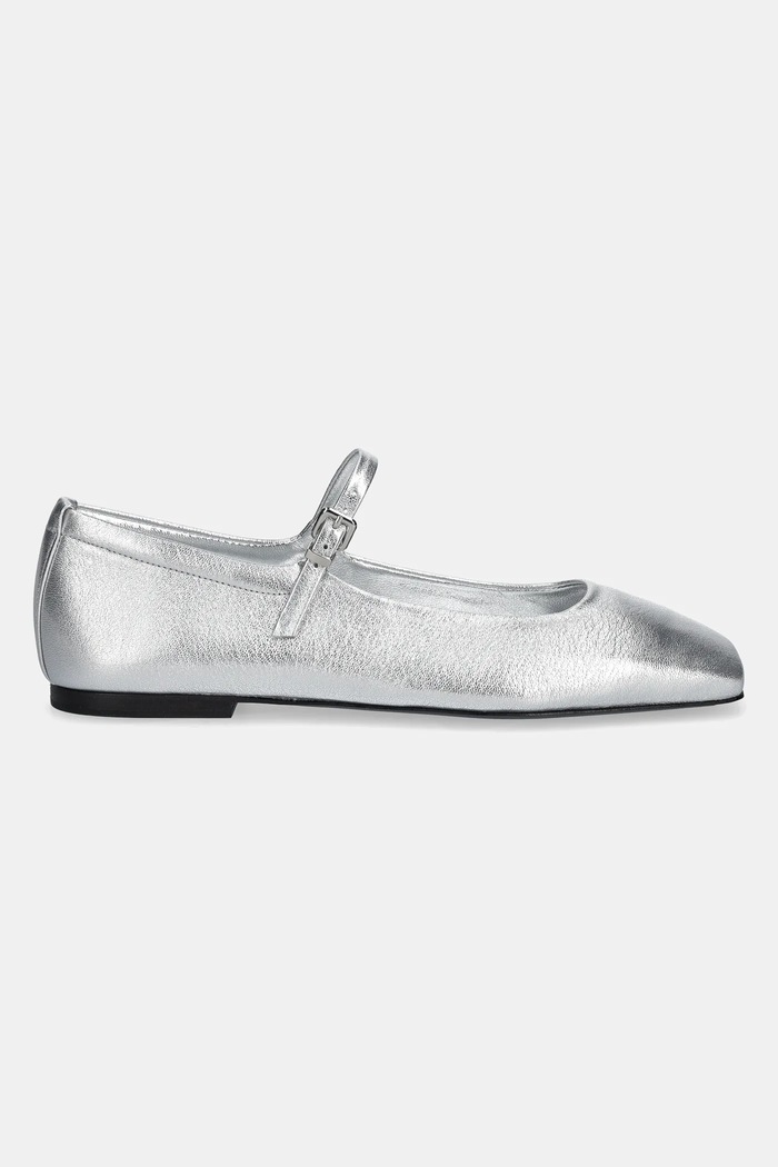 Kennel & Schmenger ballerine in pelle Leila 51.11650.412 argento SS25