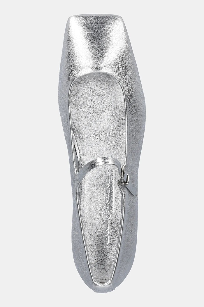Kennel & Schmenger ballerine in pelle Leila argento 51.11650.412