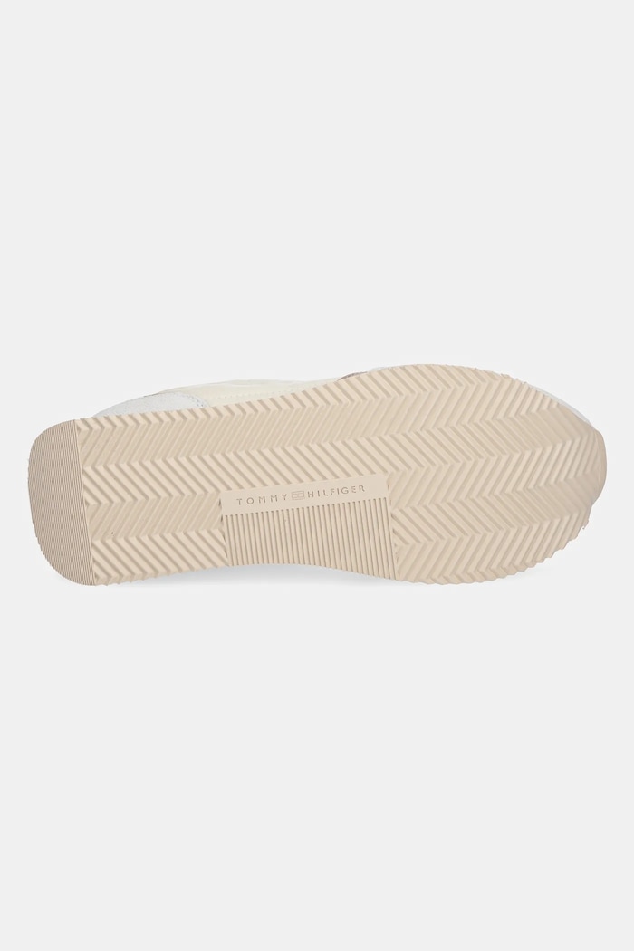Sneakers boty Tommy Hilfiger ESSENTIAL RUNNER FW0FW08332 béžová