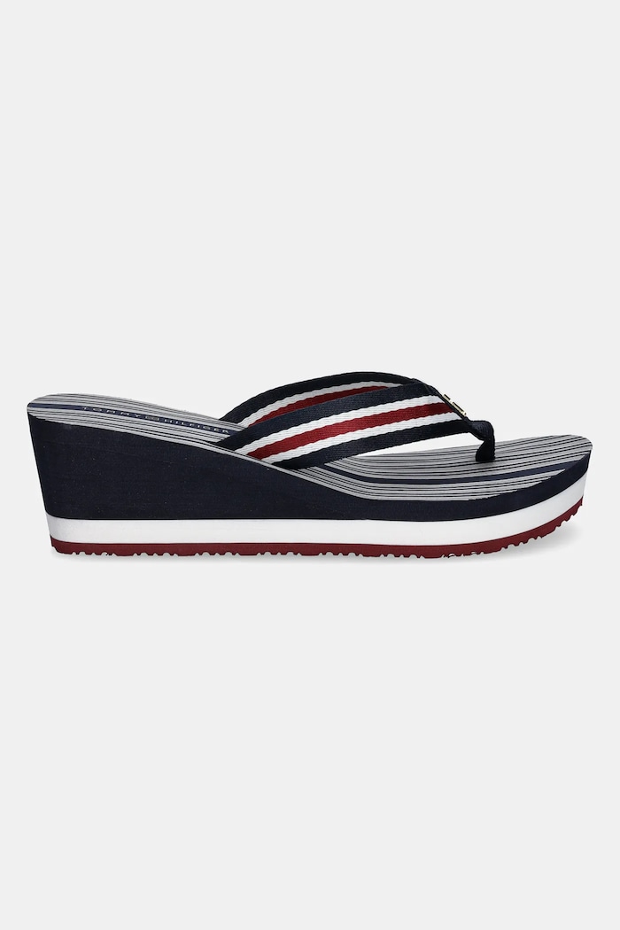 Tommy Hilfiger japonki IM PLATFORM BEACH SANDAL FW0FW08371 granatowy SS25