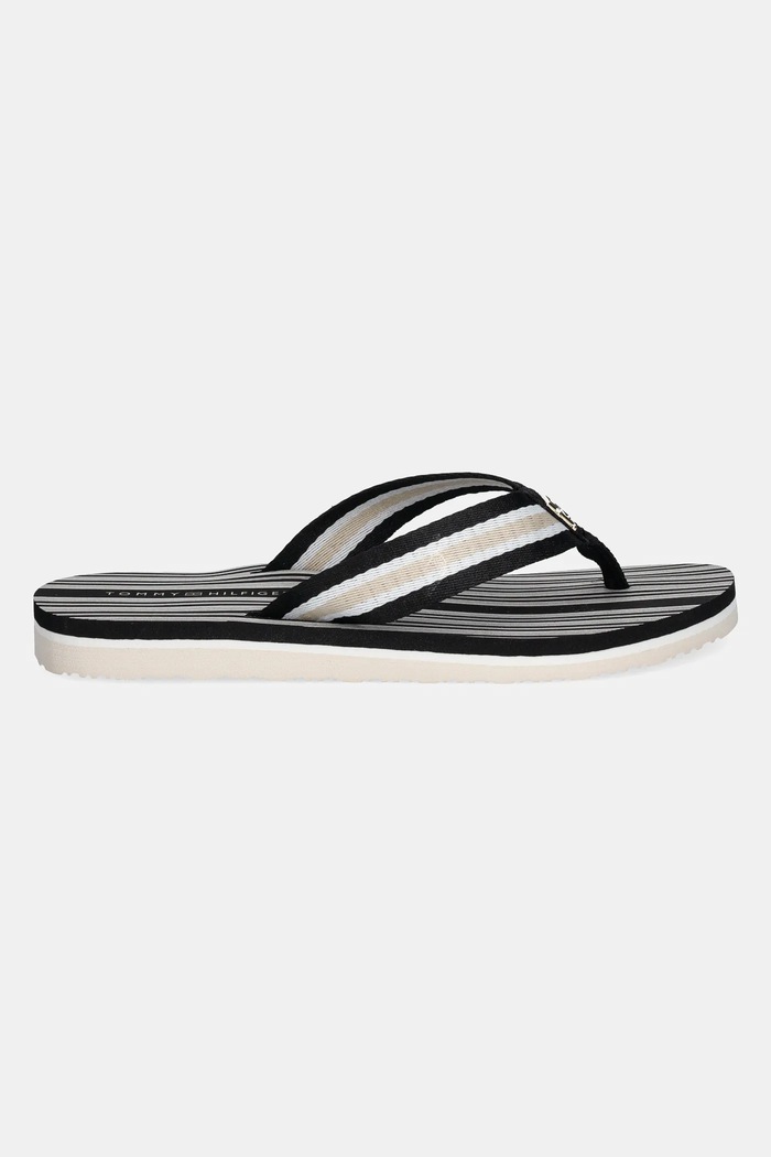 Žabky Tommy Hilfiger IM TH PRINT BEACH SANDAL FW0FW08370 černá SS25