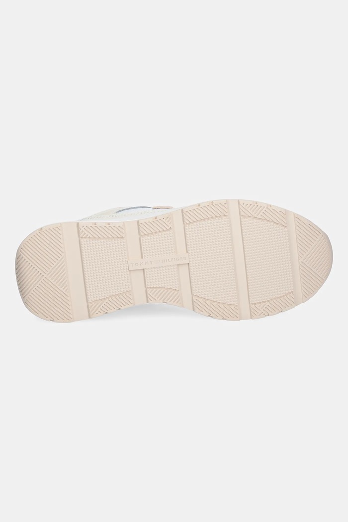 Tommy Hilfiger sneakersy skórzane CASUAL FASHION RUNNER LTHR FW0FW08325 biały