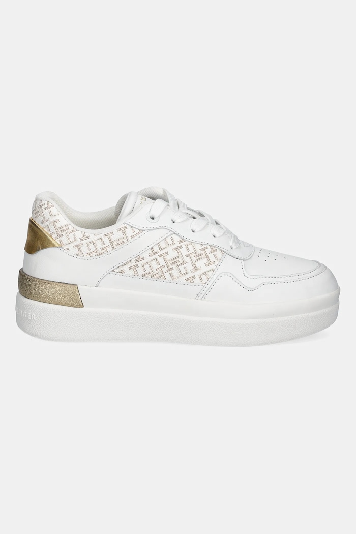 Tenisky Tommy Hilfiger LUX COURT SNEAKER MONOGRAM FW0FW08381 biela SS25