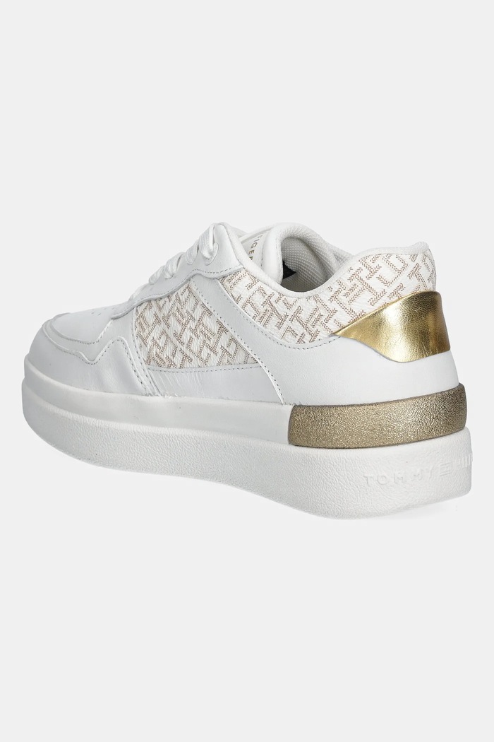 Obuv Tenisky Tommy Hilfiger LUX COURT SNEAKER MONOGRAM FW0FW08381 biela