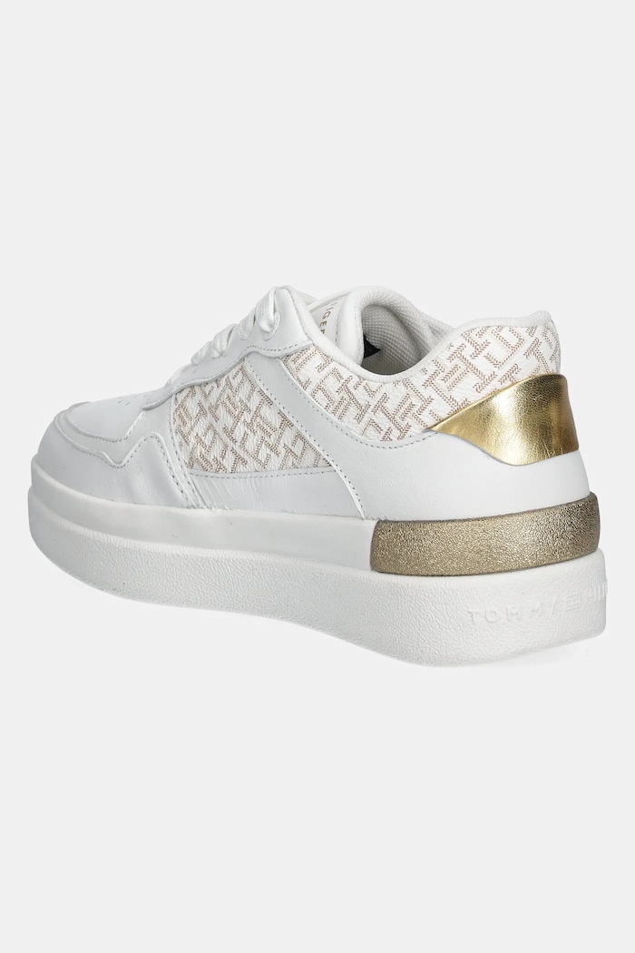 Obuv Tenisky Tommy Hilfiger LUX COURT SNEAKER MONOGRAM FW0FW08381 biela